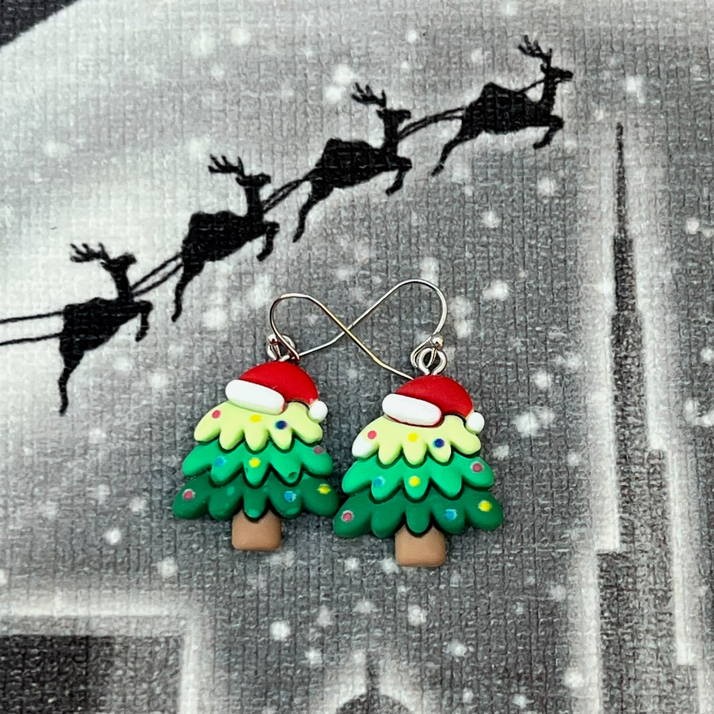 Cute Christmas Tree Earrings