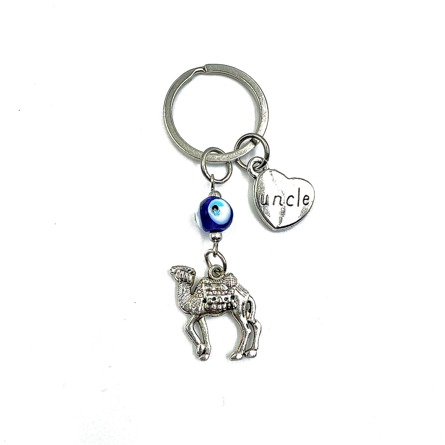 Camel Keyring - Choose Member of Family Heart Charm