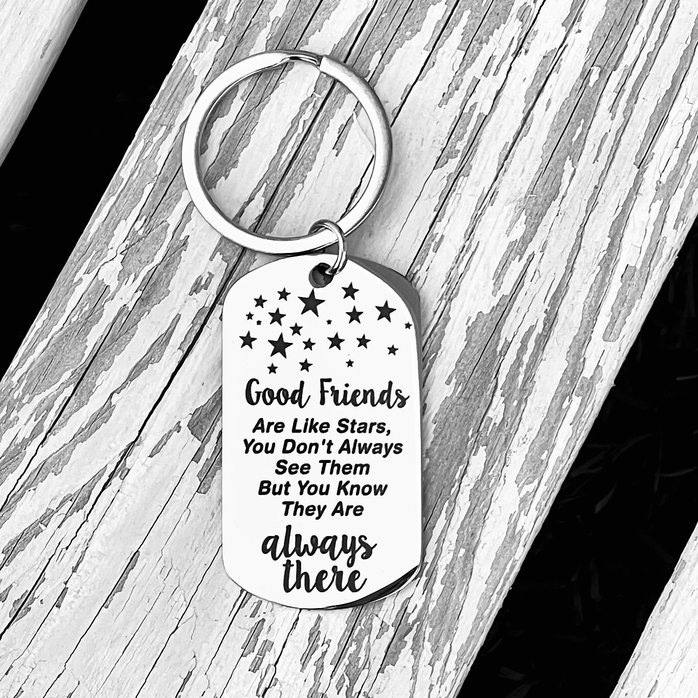 Good Friends Rectangle Keyring