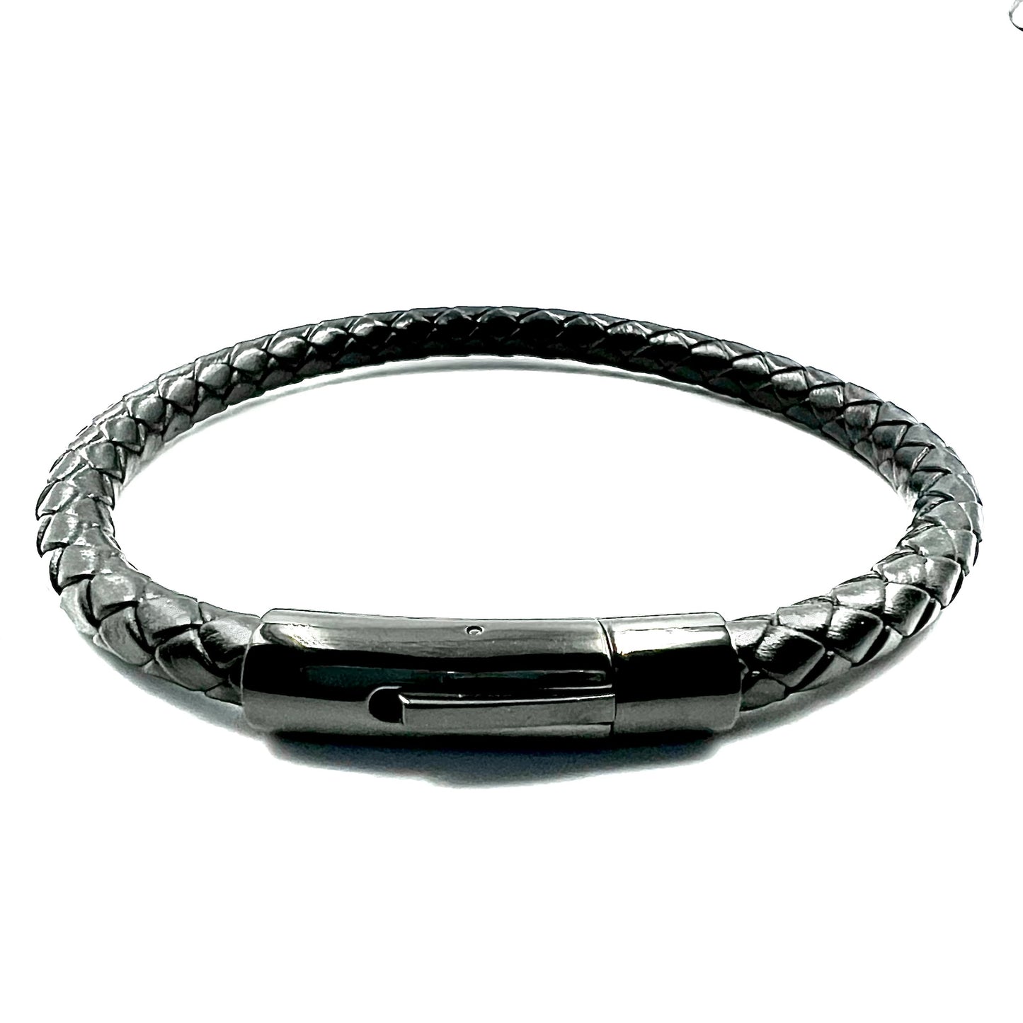 Mens Rope Leather Bracelet