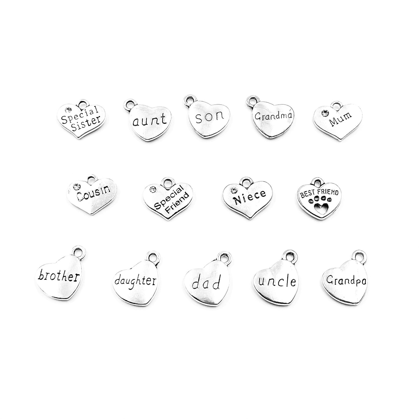 Miles Apart Dove Keyring with Choice of Family or Friend Charm