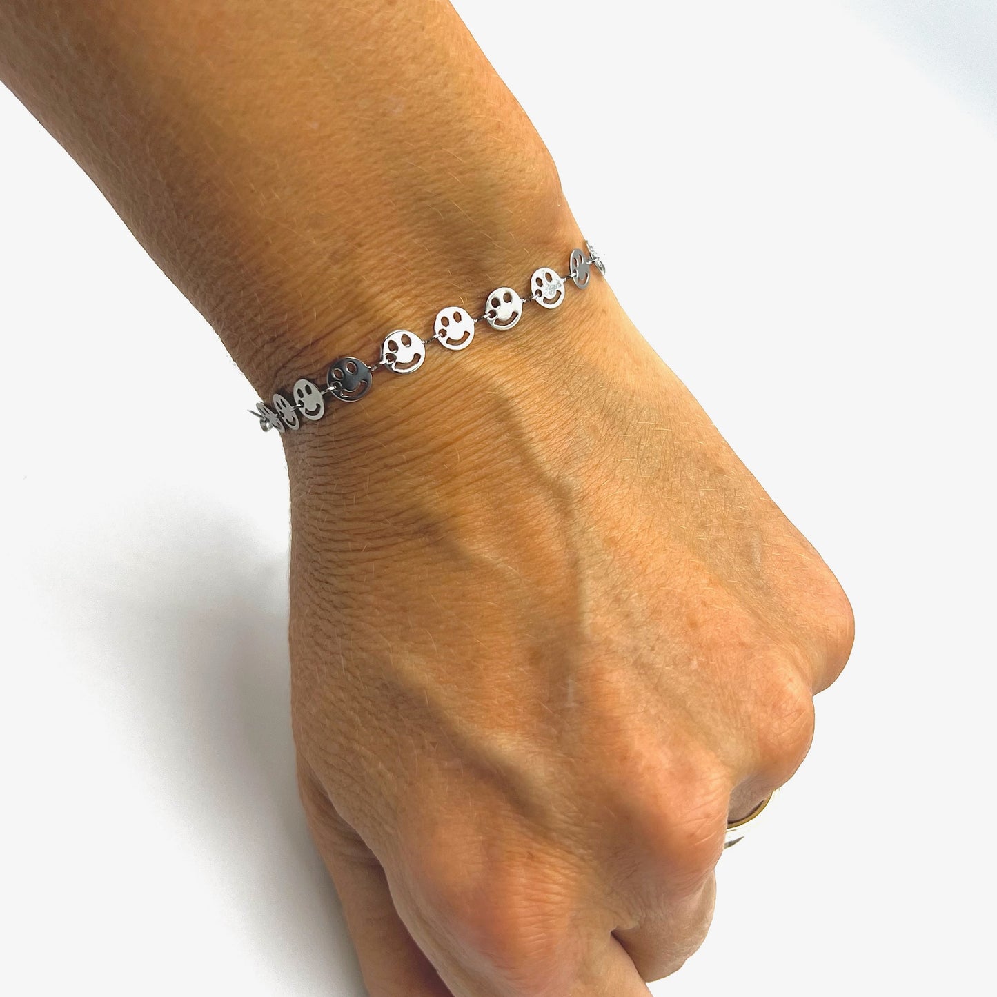 Smiley Face Chain Bracelet