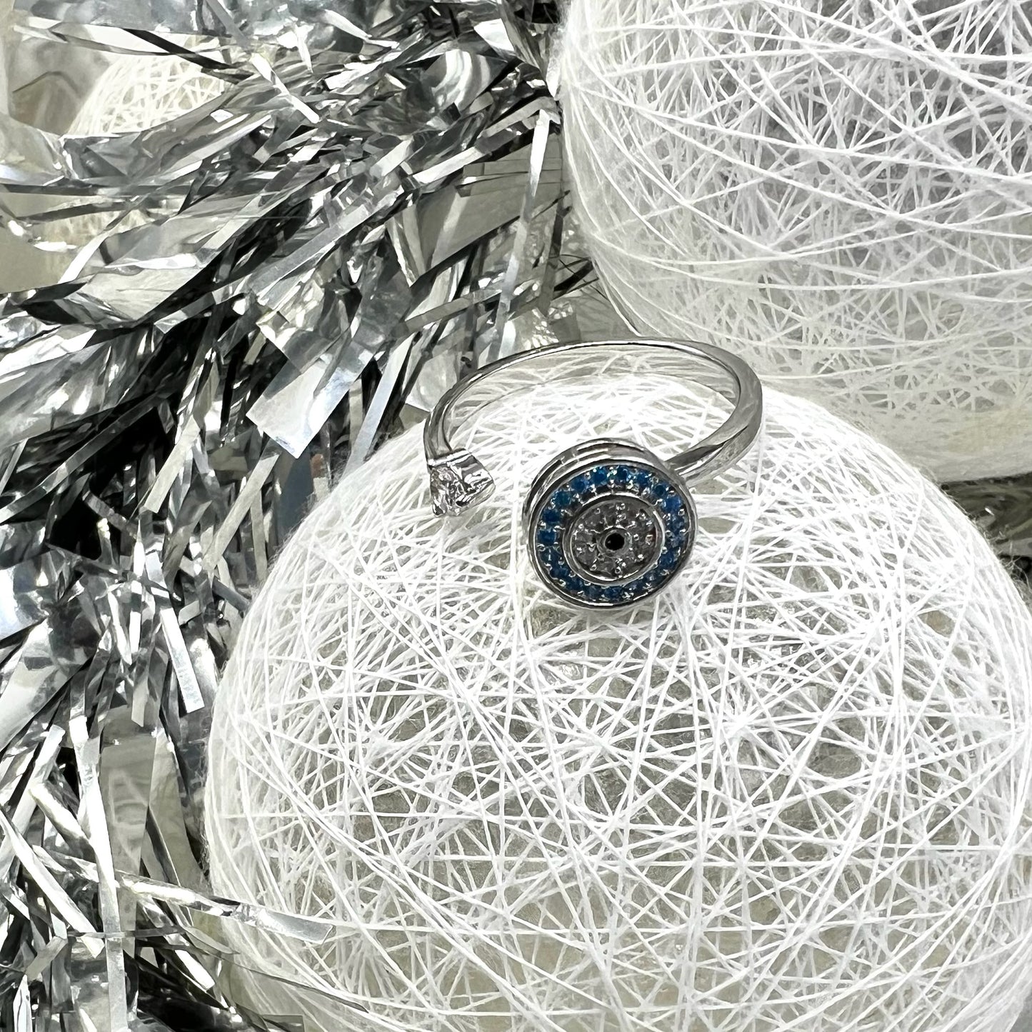 Evil Eye Fidget Spinner Ring