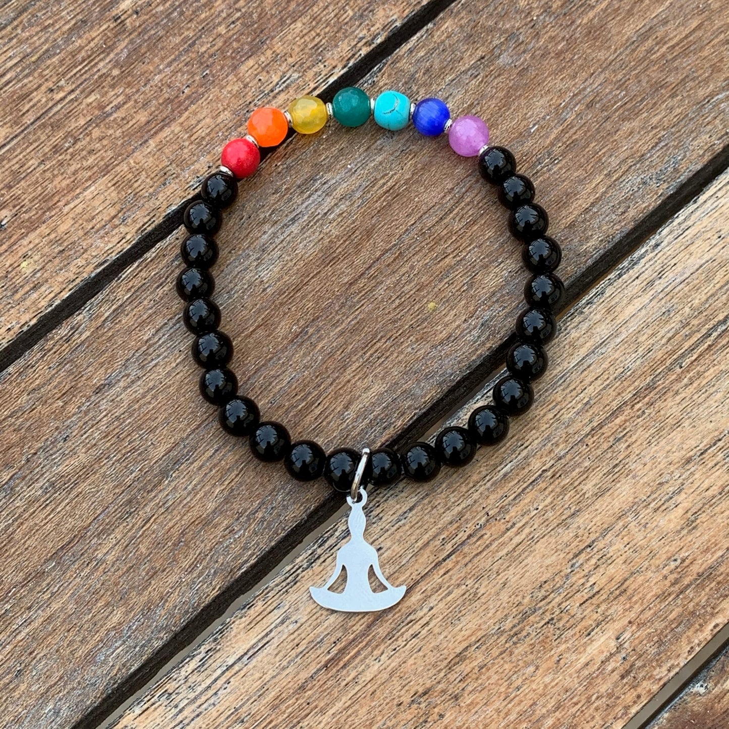 Chakra Beaded Bracelet - Choose Charm & Personalisation