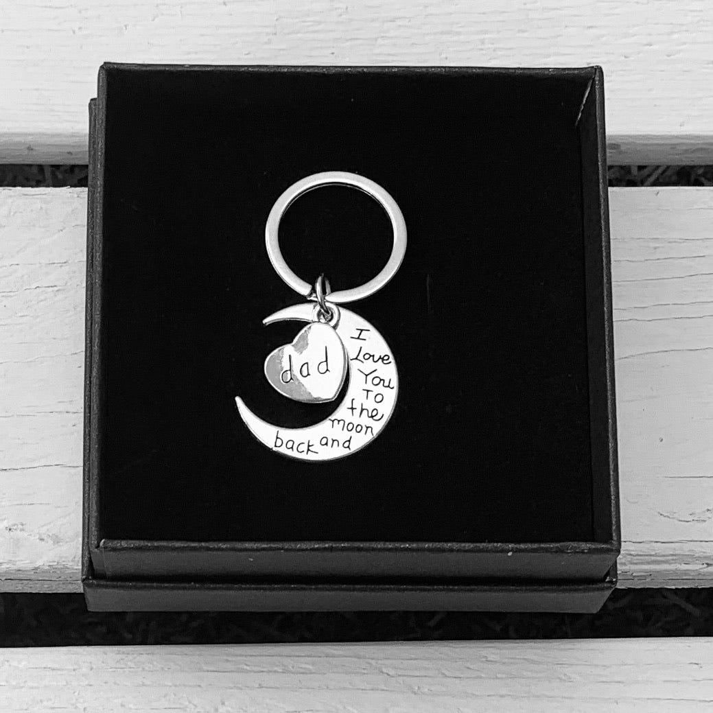 Dad "I Love You to the moon" Keyring