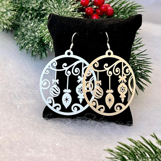 Bauble Christmas Earrings