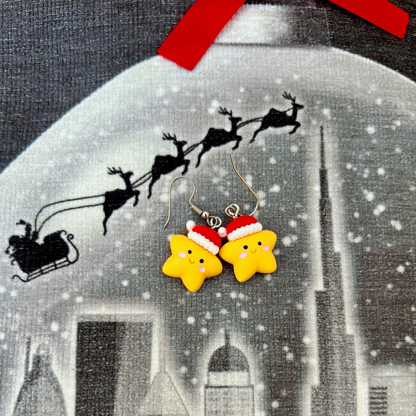 Cute Christmas Stars Earrings