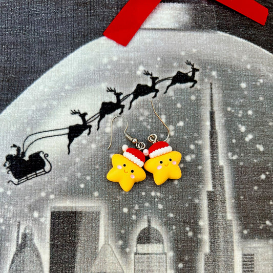 Cute Christmas Stars Earrings