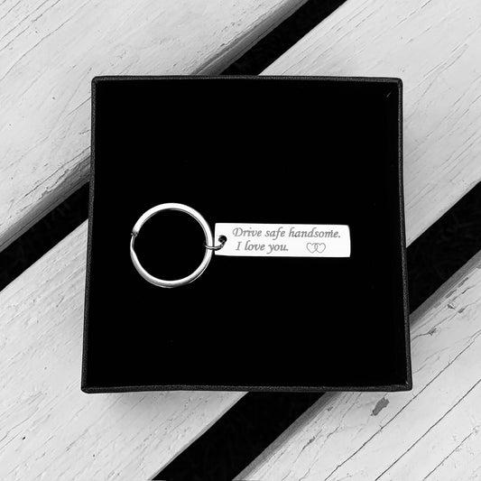 Drive safe handsome Keyring