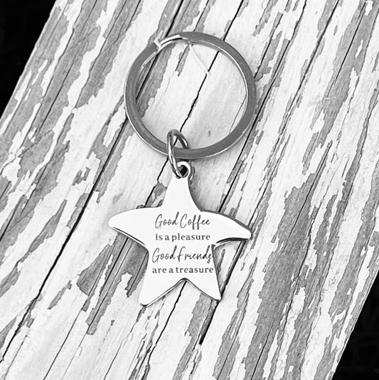 Good Friends Star Keyring