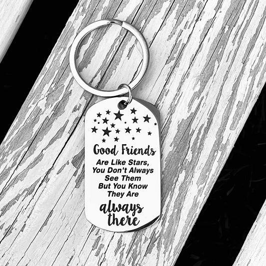 Good Friends Rectangle Keyring