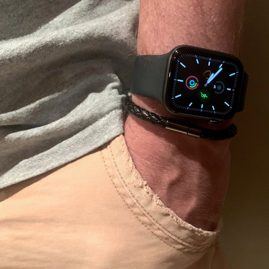 Mens Rope Leather Bracelet