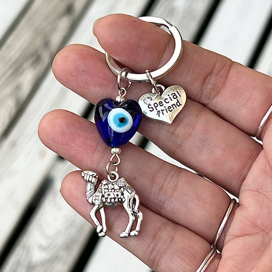 Camel Keyring with Special Friends Heart Charm