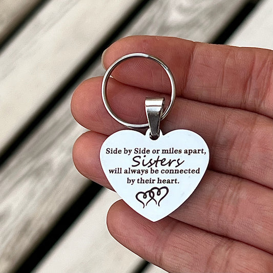 Sister Heart Keyring