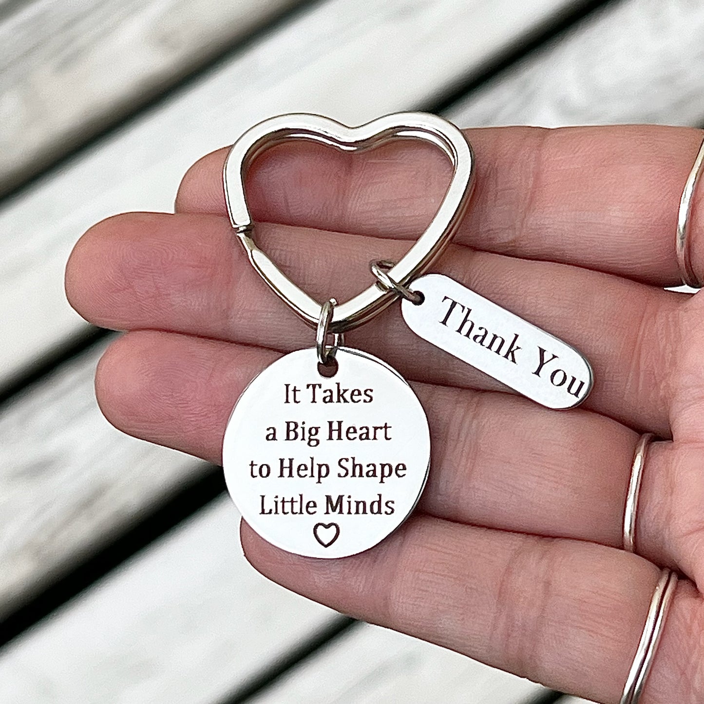It Takes A Big Heart Teacher Appreciation Keyring