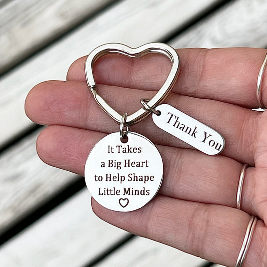 It Takes A Big Heart Teacher Appreciation Keyring