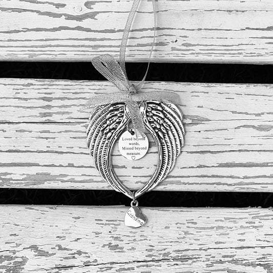 Remembrance Angel Wing Hangers - Choose charms