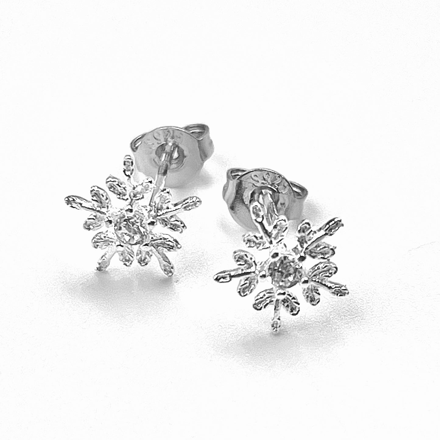 S925 Christmas Dainty Snowflake Earrings