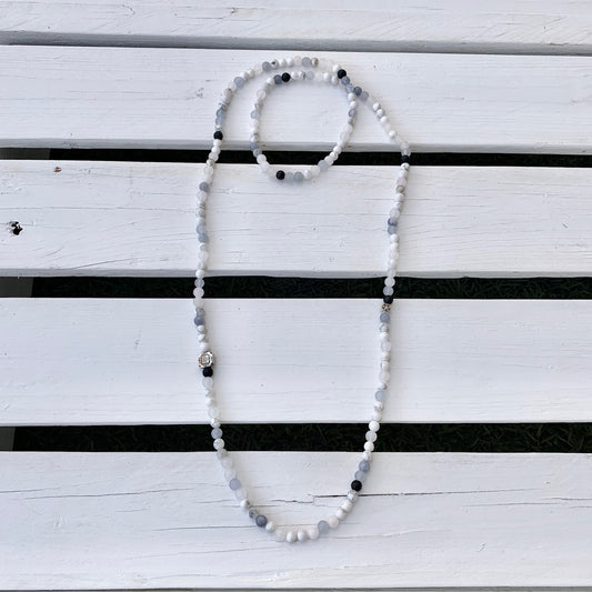 Beaded Necklace - Choose Gemstones/Colour