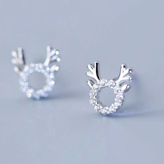 S925 Christmas Reindeer Earrings