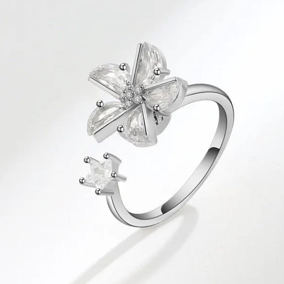 Flower Fidget Spinner Ring